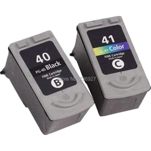 2 Sets Compatible Ink Cartridge PG40 CL41 PG-40 CL-41 For Canon PIXMA IP2200 IP1300 MP160 MP180 MP190 MP140 printer