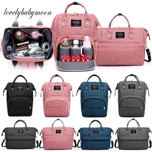 Nappy Bag Large Capacity Diaper Bag Baby Mummy Daddy Backpack Waterproof Casual Laptop Bag Milk Bottle Bag Dropshipping