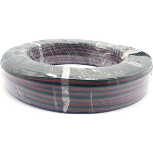 SZYOUMY 100Meters/lot 4 Pin 4 Channels 5050 3528 RGB LED Strip wire Extension Extend Cable Wire Cord Connector For RGB