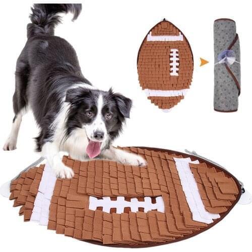 Pet Dog Snuffle Mat Pet Sniffing Training Blanket Detachable Fleece Pads Dog Mat Relieve Stress Nosework Puzzle Toy Pet Nose Pad