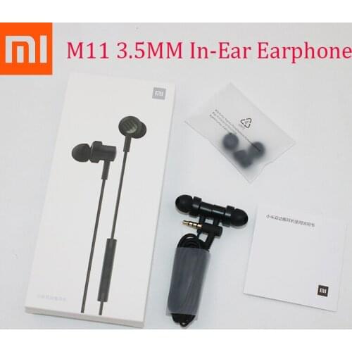 Xiaomi 3.5mm Piston Headphone For Mi 10 9 Lite CC9 Pro POCO X3 RedmiNote 10S 10Pro In-Earphone With Mic Wire Control Dual Driver