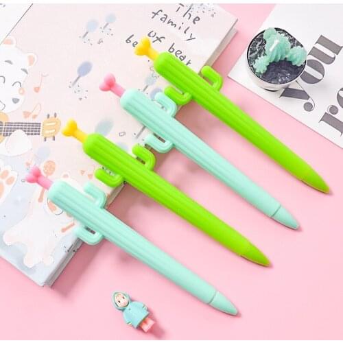 1Pcs Cartoon cactus Doraemon Mechanical Pencils School Office Supply Student Stationery Kids Gift Automatic Pencil 0.5mm