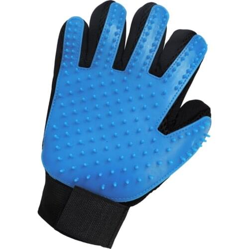 2 Pcs Pet Grooming Gloves Dog Massage Cleaning Hair Comb Deshedding Brush