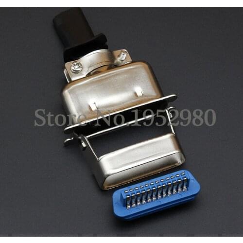 5PCS Female Male Solder Centronics Connector 14/24/36/50Pin Ribbon Computer Cable Adapters 57-60240 with Mental Cover