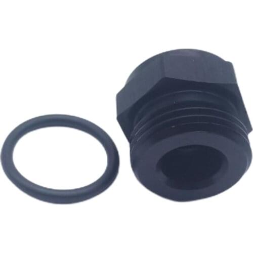 A14 -10AN ORB O Ring Boss Adapter AN Fitting ORB w/ 1/4 NPT on end / Black
