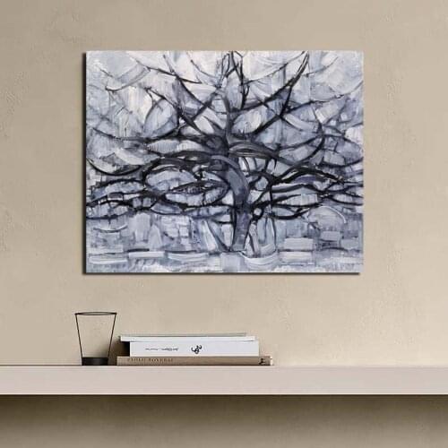 Piet Cornelies Mondrian Abstract Tree Canvas Painting Prints Living Room Home Decor Modern Wall Art Oil Painting Posters Picture