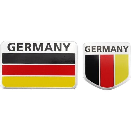 Automobiles National Emblem Exterior Accessories German Flags Badge Sider Stickers Shield Styling Motorcycles 1 pcs Car Stickers