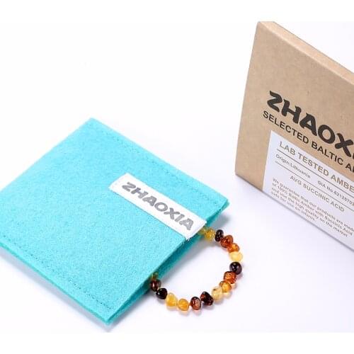 Baltic Amber Bracelet for Adult(Multicolor) - Handmade in Lithuania - Lab-Tested Authentic - 2 Sizes