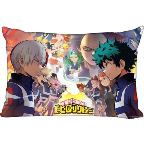 My Hero Academia Pillowcase 45x35cm(One Side)Rectangle Zipper Pillow Case Print Throw Wedding Decorative Pillowcase Cover 10.10