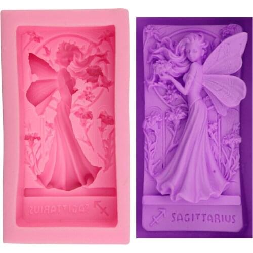 Girl Angel Elf Cake Mold DIY silicone baking sugar tools soap mold H1624