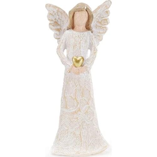 Guardian Angel Figurine for Women Collectible Figurine Sculpture Decorative Ornament Home Christmas Nativity Decoration Gifts