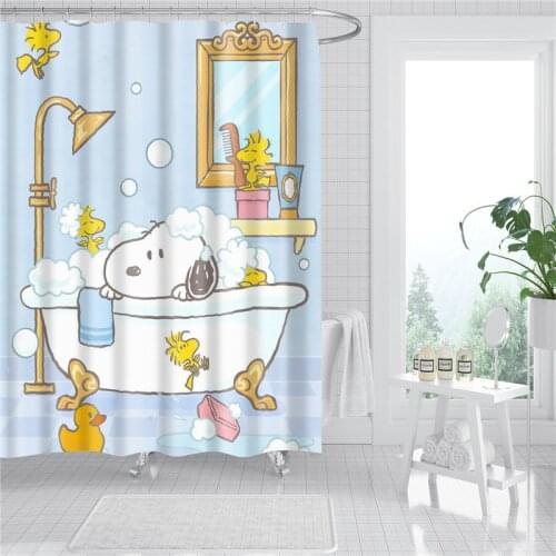 Custom 3D Personality Shower Curtain Polyester Fabric Bath Curtain Waterproof With Hook Decoration Bathroom Curtain