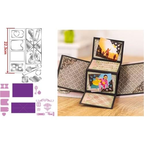 Creative Twist Pop Card Dies Scrapbooking Metal Cutting Die For DIY Embossing Cards Decorative Crafts Supplies New 2019