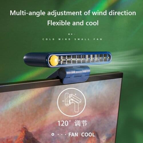 Summer Screen Hanging Fan Mute Office Creative Display Hanging Fan Mute Desktop Cooler Third Wind Speeds Adjustment