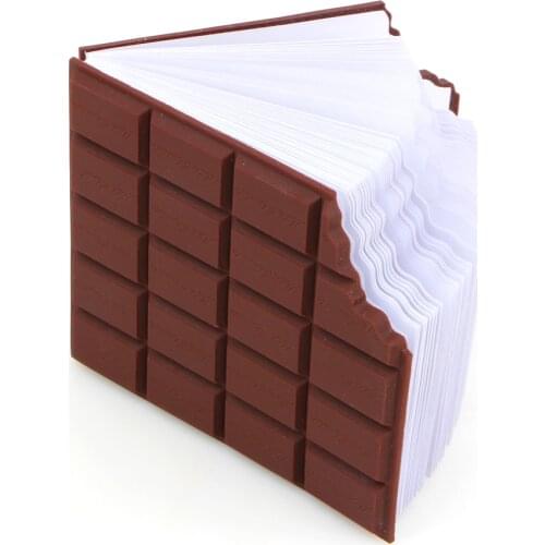 Best Promotion Convenient Creat Stationery Notebook Chocolate Memo Pad DIY Cover Notepad School Gift free shipping