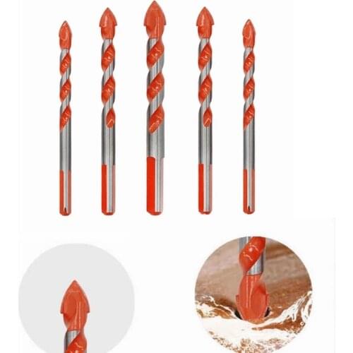 Carbide ceramic tile drill bit set 3-12mm triangle drill bit ceramic glass concrete brick wall wood hole opener drill bit tool