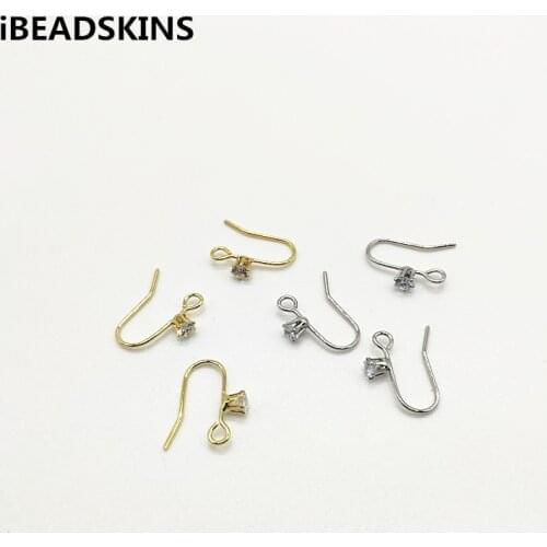 New arrival! 15x3mm 200pcs Cubic Zirconia Earrings Studs for Necklace,Earrings parts,hand Made Jewelry DIY