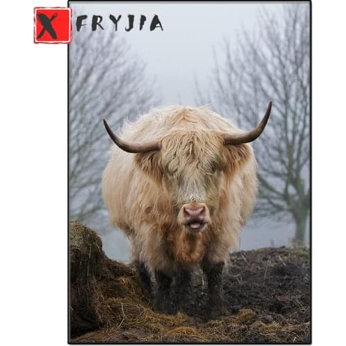 New diamond crafts Dutch Highland Cattle Diamond Embroidery diamond mosaic diamond painting cross stitch home Murals home decor