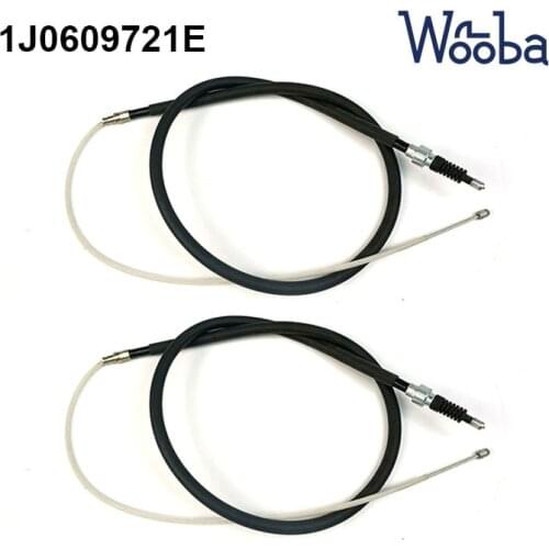 Pair Left & Right Emergency Parking Brake Cable For 2000-2006 VW Golf Jetta Beetle 1J0609721E