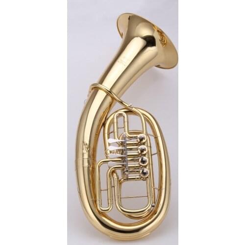 Flat keys Euphonium Gold lacquer Brass body Cupronickel Valves