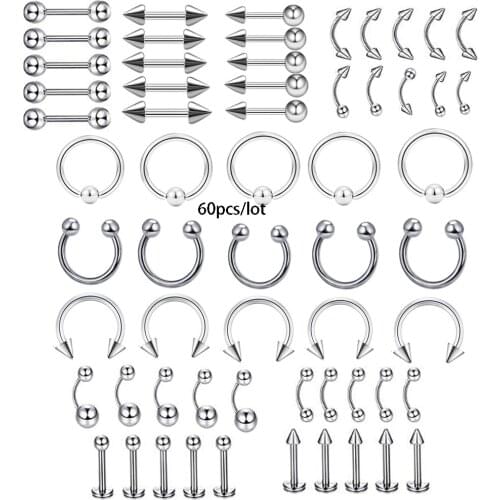 Fake Septum Medical Titanium Nose Ring Piercing Silver color Gold nose piercing Body jewelry For Women Girls