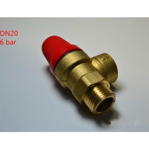 3/4" DN20 6 bar safety valve relief valve for solar water heater