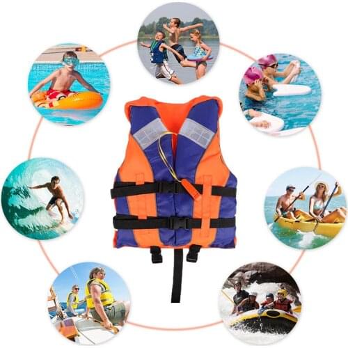 Wear-resistant Life Vest Water Sports Life Vest Jacket 210D polyester with Whistle for Fishing Swimming Boating Drifting