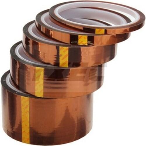 BGA High Temperature Tape Heat Tape,thermal Insulation Tape, High Temperature Resistant Tape Gold 3-100MM*33M*0.055MM Electrical