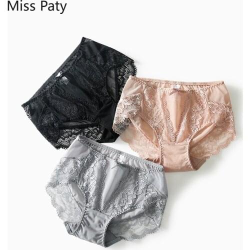 3pcs/lot lace cotton sexy seamless high waist panties XXXL hollow out briefs set underpants plus large size for women underwear