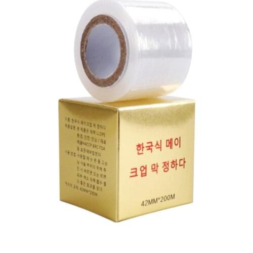1 roll 4.2*20cm Soothing Cream Lip Covering Film Semi-permanent Cling Film Eyebrow Waterproof and Sweat-proof Disposable Tools