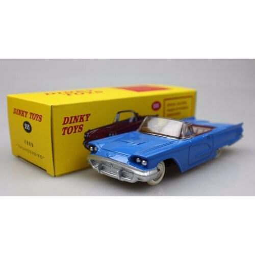 At las 1:43 Dinky Toys 555 Ford Thunder bird blue Boutique Alloy Car Toys For Children Kids Model Original Box