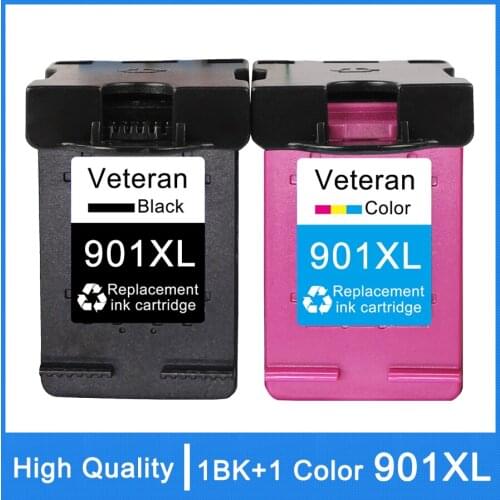 Veteran 901XL Cartridge Replacement for hp 901 xl Ink Cartridge hp901 for officejet 4500 J4500 J4540 J4550 J4580 J4640 printer