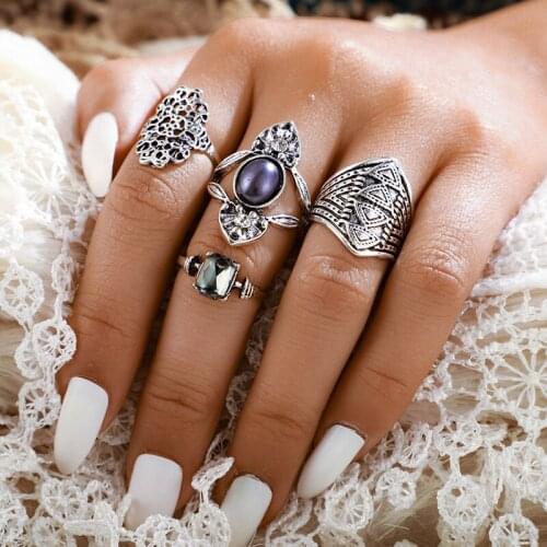 Winterxue Women's Silver Rings