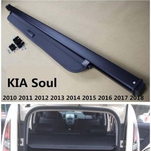 For KIA Soul 2010 2011 2012 2013 2014 2015 2016 2017 Rear Trunk Cargo Cover Security Shield Screen shade Car Accessories