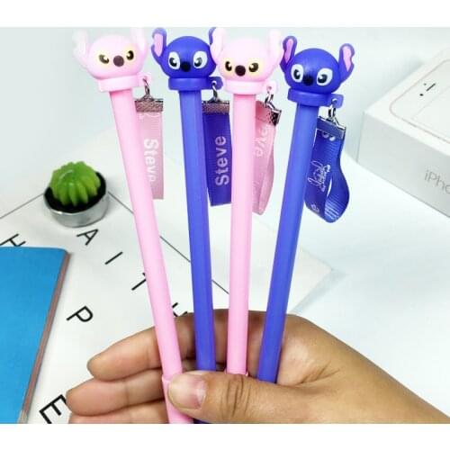 1 pcs/lot Stitch Steve Erasable Blue Ink Gel Pen Promotional Gift Stationery School & Office Supply