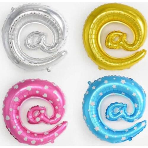 5pcs 39x50cm @ Symbols Golden Silver Aluminum Film Balloons Birthday Party Venue Layout Room Decoration Balloons