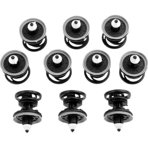 50Pcs Car Trim Panel Fastener Clips Interior Door Card Auto Fender Bumper Retainer Plastic Rivet For V W T5 Transporter