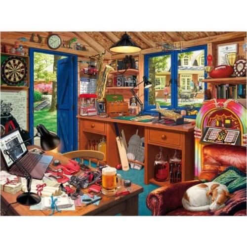 5d diy scenery diamond art painting home landscape mosaic embroidery dog picture puzzle rhinestones sticker decor beadwork craft