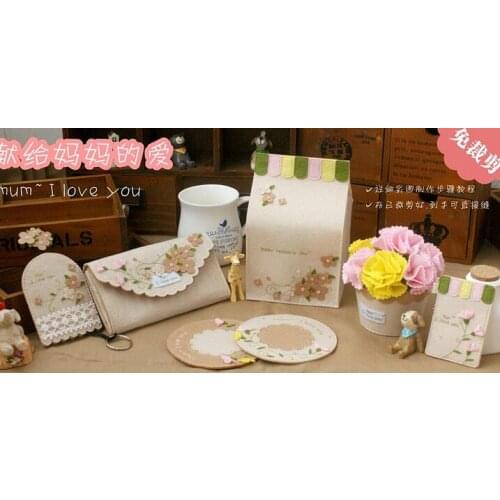Carnation series Fabric Felt kit Non-woven cloth Craft DIY Sewing set Felt Handwork Material DIY needlework supplies