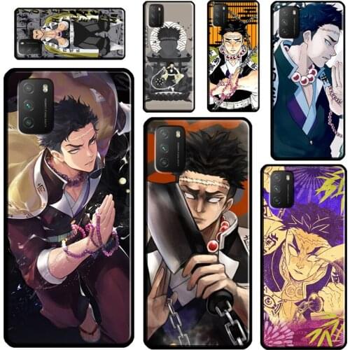 Gyomei Himejima Kimetsu no Yaiba For POCO X3 Pro M3 F1 F2 F3 Phone Case For Xiaomi Mi 11 Lite 9 10 A3 Mi 11 Ultra 10T Pro