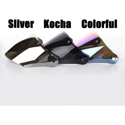 Jiekai 512 516 Motorcycle Helmet Visor Casque Moto Helmet Wind Shelter Lens Silver/transparent /colorful