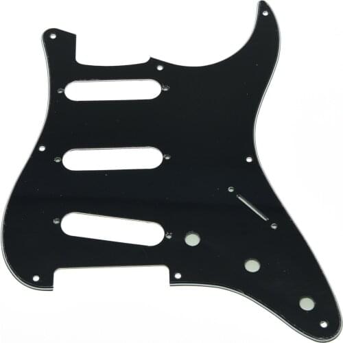 KAISH Black 3 Ply 8 Hole Vintage ST Pickguard Scratch Plate