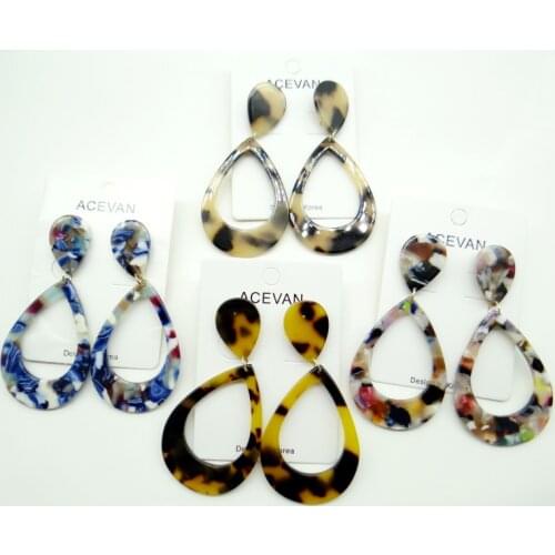 Leopard Acetate Acrylic EarringsPersonality Atmosphere acrylic earrings earring Azijnzuur Sieraden geschenken voor vrouwen A2