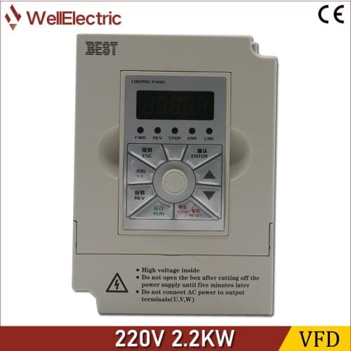 BEST VFD inverter 220V 2.2KW for woodworking engraving machine