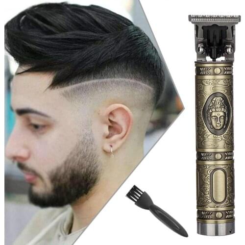 Buddha Carved Vintage Electric Rechargeable Haircut Hair Trimmer Clipper Set Hair Clipper Styling Tools