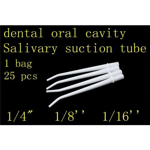 25 Pcs medical oral cavity Disposable Autoclavable Dental Surgical Aspirator Flushin Tips Suction Tube Teeth Whitening Material