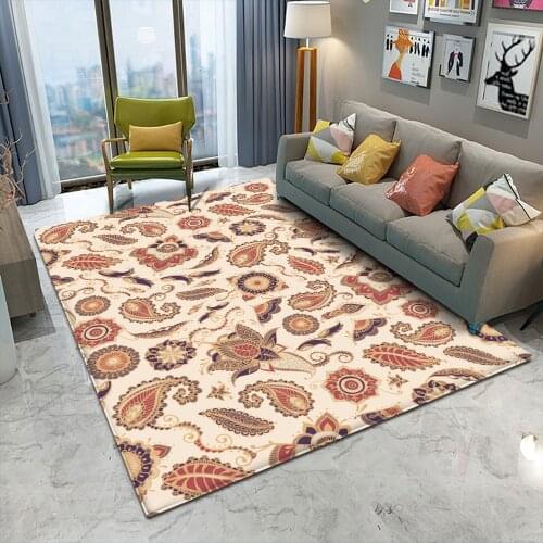 Tapetes De Sala Nonslip Paisley Style Colorful Pattern Rug Floor Mat Living Room Bathroom Kitchen Living Room Bedroom Carpet
