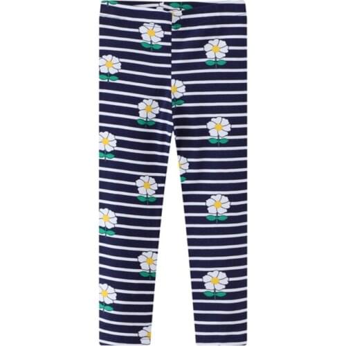 New Arrival Flowers Kids Girls Leggings Pants Childrens Full Length Skinny Toddler Trousers Pants