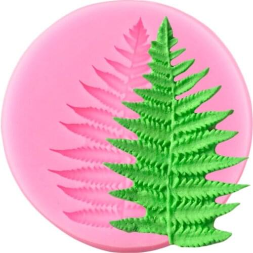 Fern Leaves Silicone Mold Sugarcraft Fondant Chocolate Gumpaste Mould Cake Decorating Tools Candy Resin Clay Moulds
