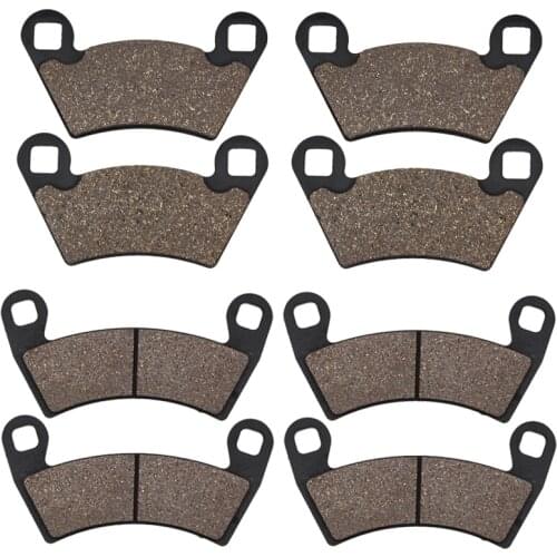 Cyleto Motorcycle Front and Rear Brake Pads for POLARIS 400 Ranger HO 2010-2011